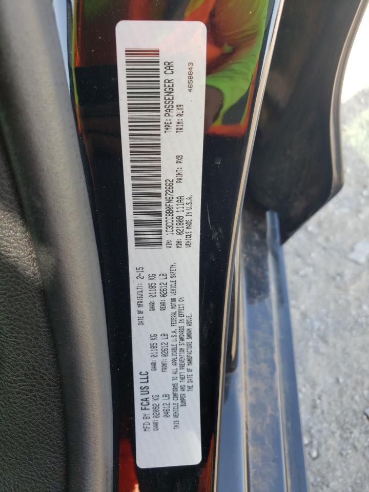 2015 Chrysler 200 S VIN: 1C3CCCBB0FN672662 Lot: 61815865