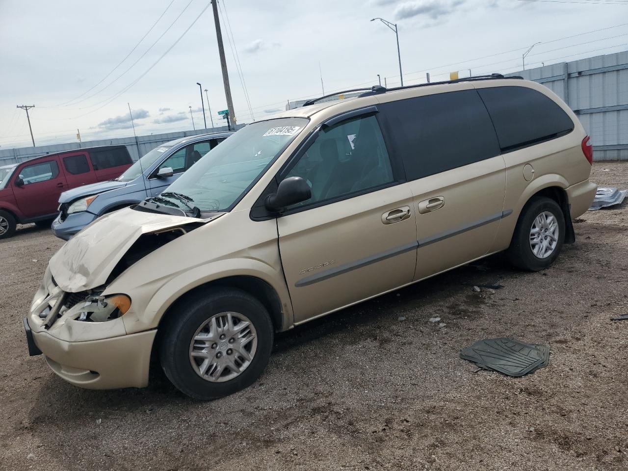 2001 Dodge Grand Caravan Sport beige null gas 2B4GP44G01R200227 photo #1