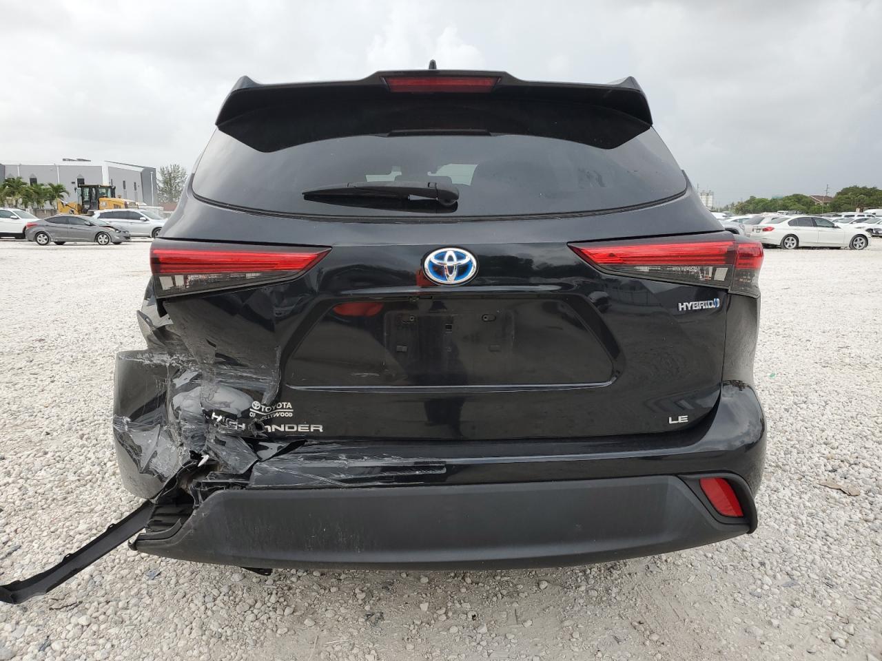 2021 Toyota Highlander Hybrid Le VIN: 5TDZARAH4MS509640 Lot: 62583515