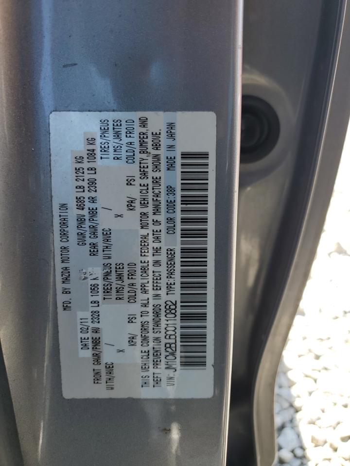 2012 Mazda 5 VIN: JM1CW2BL6C0110862 Lot: 62759775