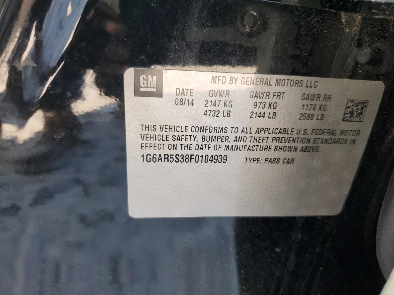 2015 Cadillac Cts Luxury Collection VIN: 1G6AR5S38F0104939 Lot: 61731875