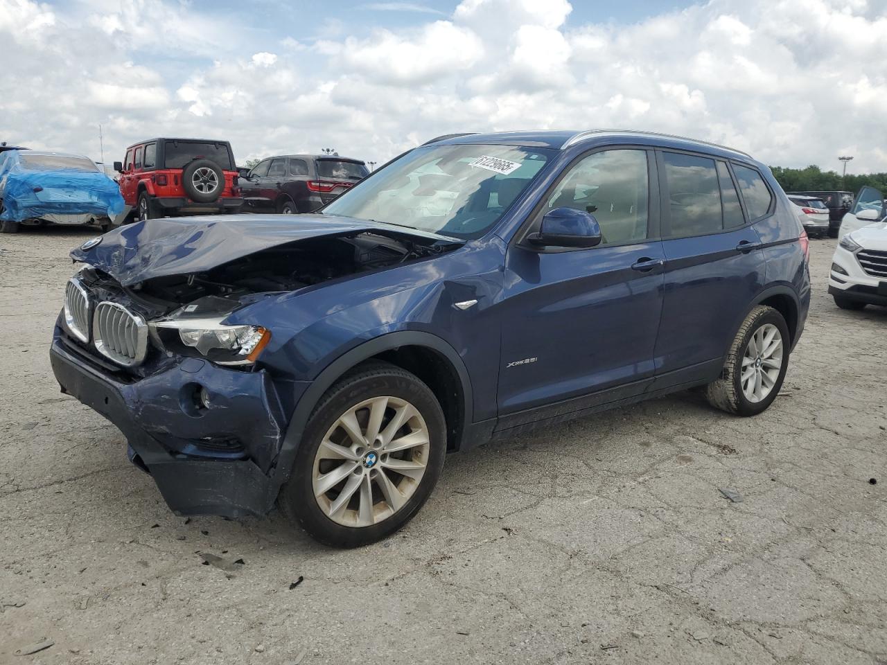2016 BMW X3 xDrive28I blue null gas 5UXWX9C50G0D76131 photo #1