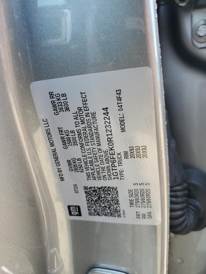 2024 GMC Canyon Denali VIN: 1GTP6FEK0R1232244 Lot: 62556995