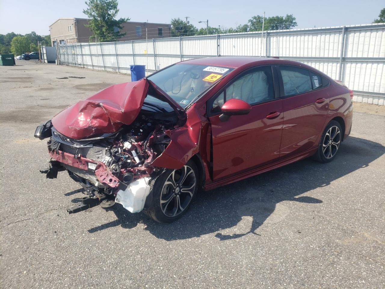 2019 Chevrolet Cruze Lt იყიდება Glassboro-ში, NJ - Front End