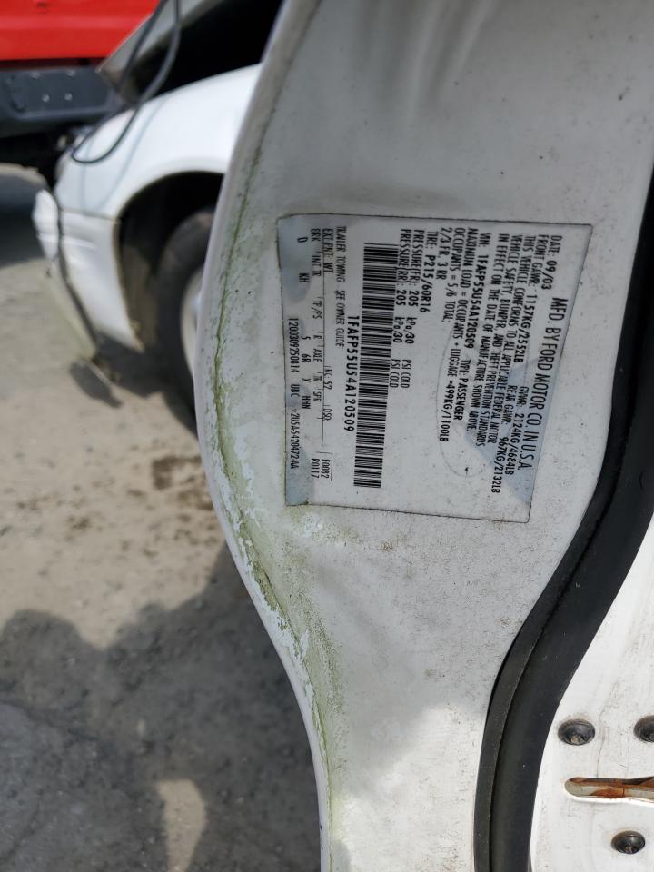 2004 Ford Taurus Ses VIN: 1FAFP55U54A120509 Lot: 61226285
