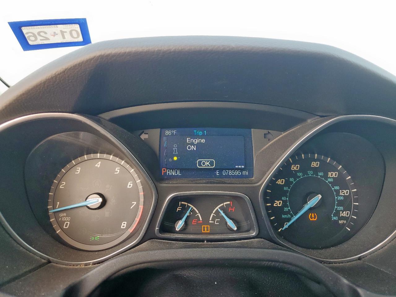 2014 Ford Focus Se VIN: 1FADP3F29EL451561 Lot: 63009475