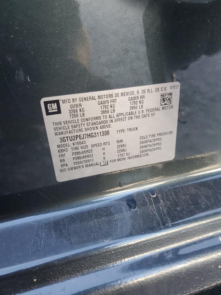 GMC SIERRA 2016 VIN 3GTU2PEJ7HG311308 фото 12