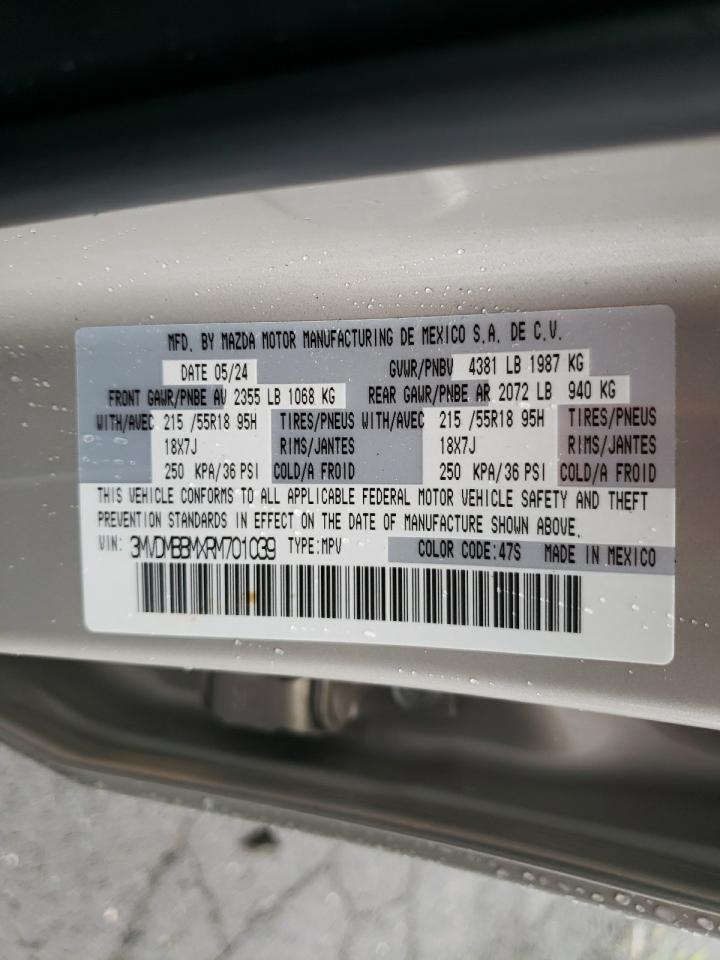 2024 Mazda Cx-30 Select VIN: 3MVDMBBMXRM701039 Lot: 59604285