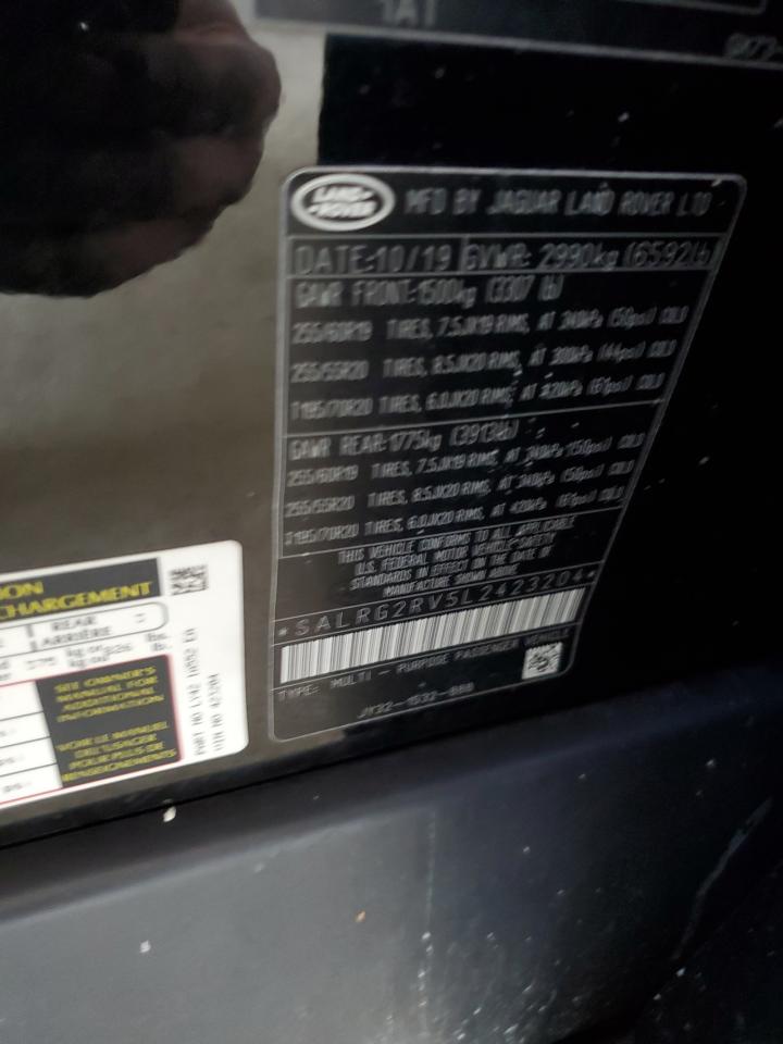 2020 Land Rover Discovery Se VIN: SALRG2RV5L2423204 Lot: 62884755