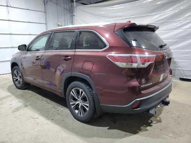 Паркетники TOYOTA HIGHLANDER 2016 Бордовый