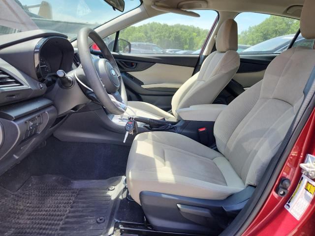 SUBARU IMPREZA 2020 Czerwony