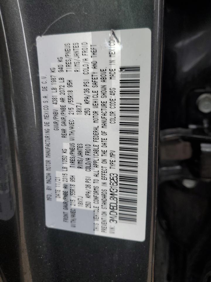 2021 Mazda Cx-30 Premium VIN: 3MVDMBDL8MM316253 Lot: 62180415