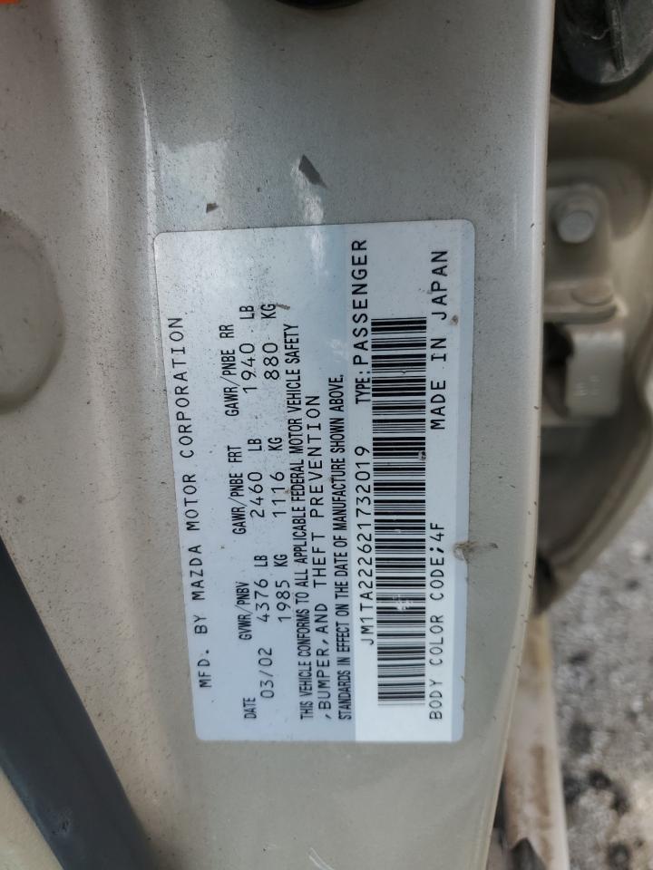 jm1ta222621732019 JM1TA222621732019 2002 Mazda Millenia S