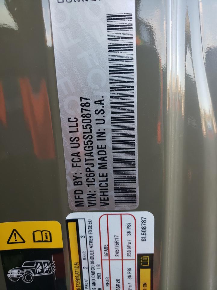 2025 Jeep Gladiator Sport VIN: 1C6PJTAG5SL508787 Lot: 61299165