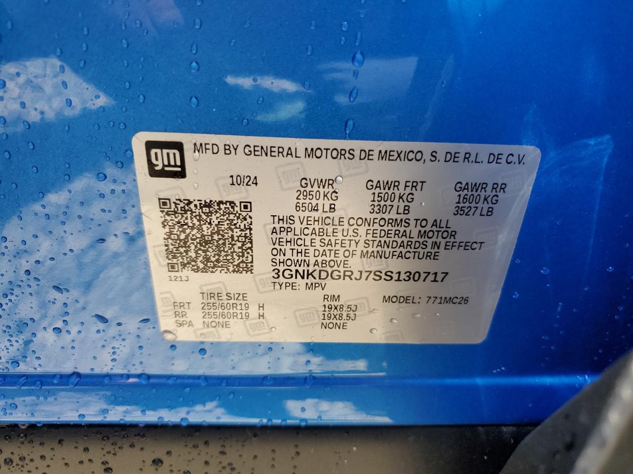 3gnkdgrj7ss130717 3GNKDGRJ7SS130717 2025 Chevrolet Blazer Lt