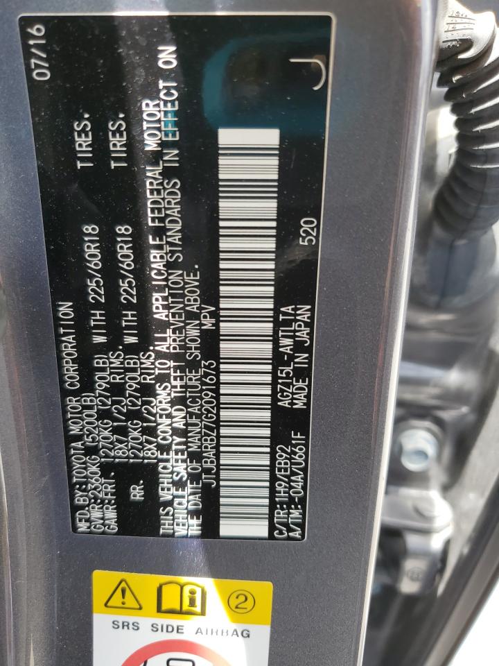 2016 Lexus Nx 200T Base VIN: JTJBARBZ7G2091673 Lot: 61752665