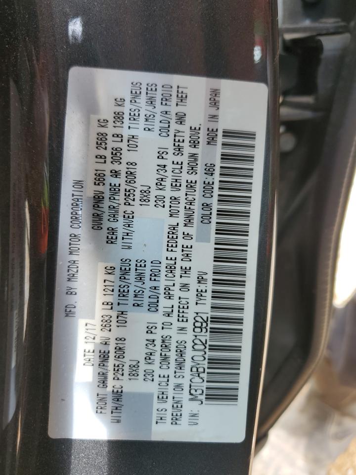 2018 Mazda Cx-9 Sport VIN: JM3TCABY0J0219921 Lot: 60023985