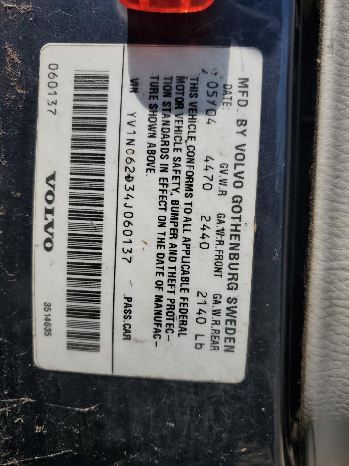 2004 Volvo C70 Hpt VIN: YV1NC62D34J060137 Lot: 62987775