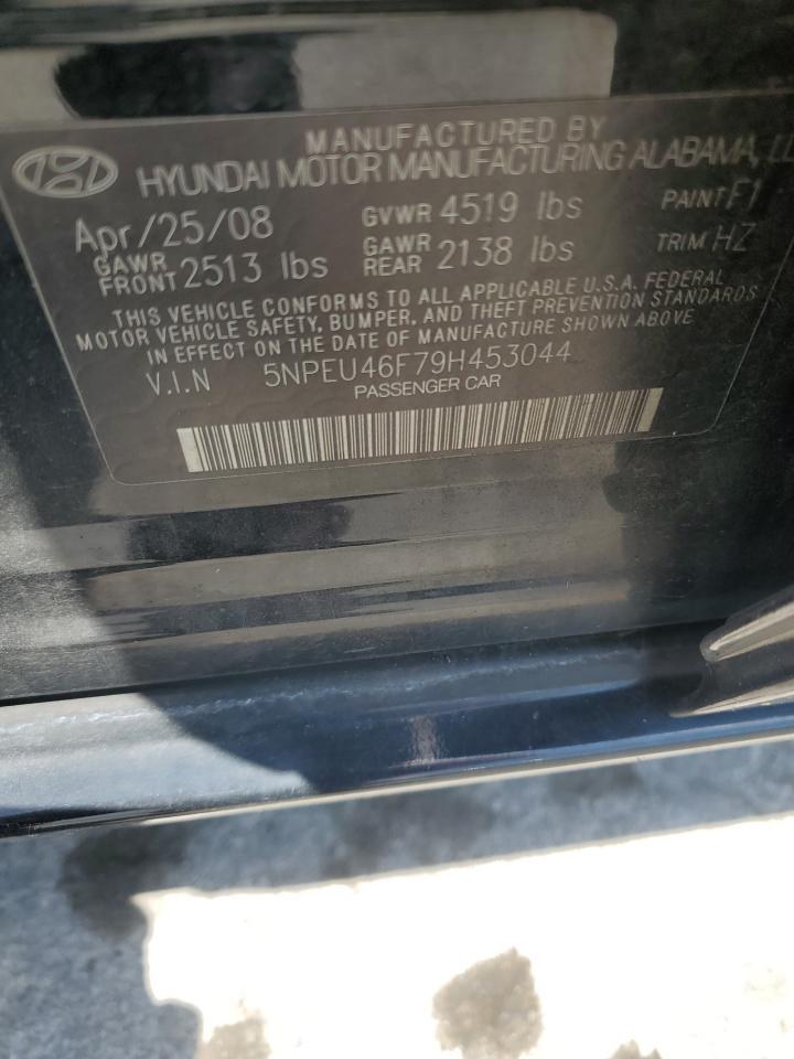 HYUNDAI SONATA 2009 VIN 5NPEU46F79H453044 фото 12