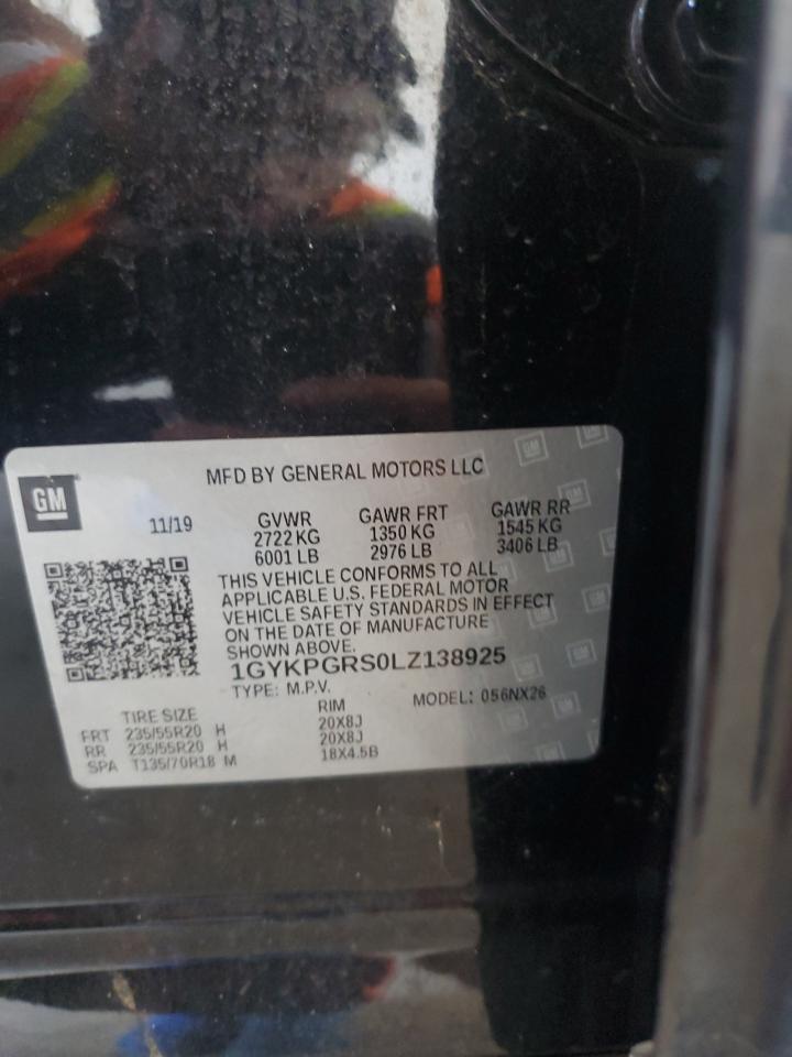 2020 Cadillac Xt6 Sport VIN: 1GYKPGRS0LZ138925 Lot: 62107755
