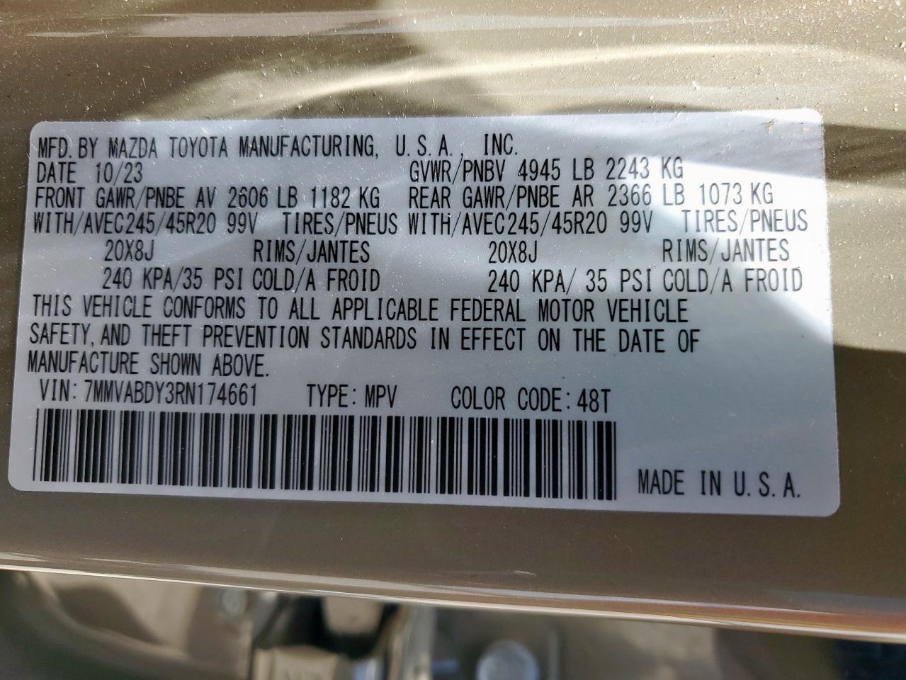 2024 Mazda Cx-50 Premium VIN: 7MMVABDY3RN174661 Lot: 62232285