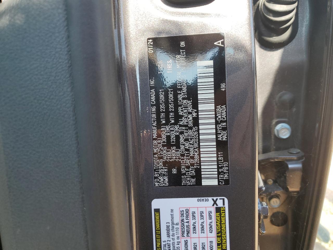 LEXUS RX 350H BA 2024 VIN 2T2BBMCA1RC032615 фото 13