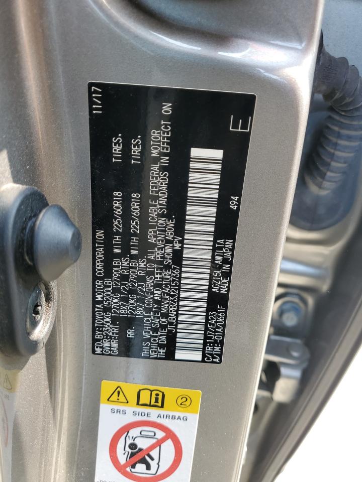 2018 Lexus Nx 300 Base VIN: JTJBARBZ3J2157367 Lot: 59211665