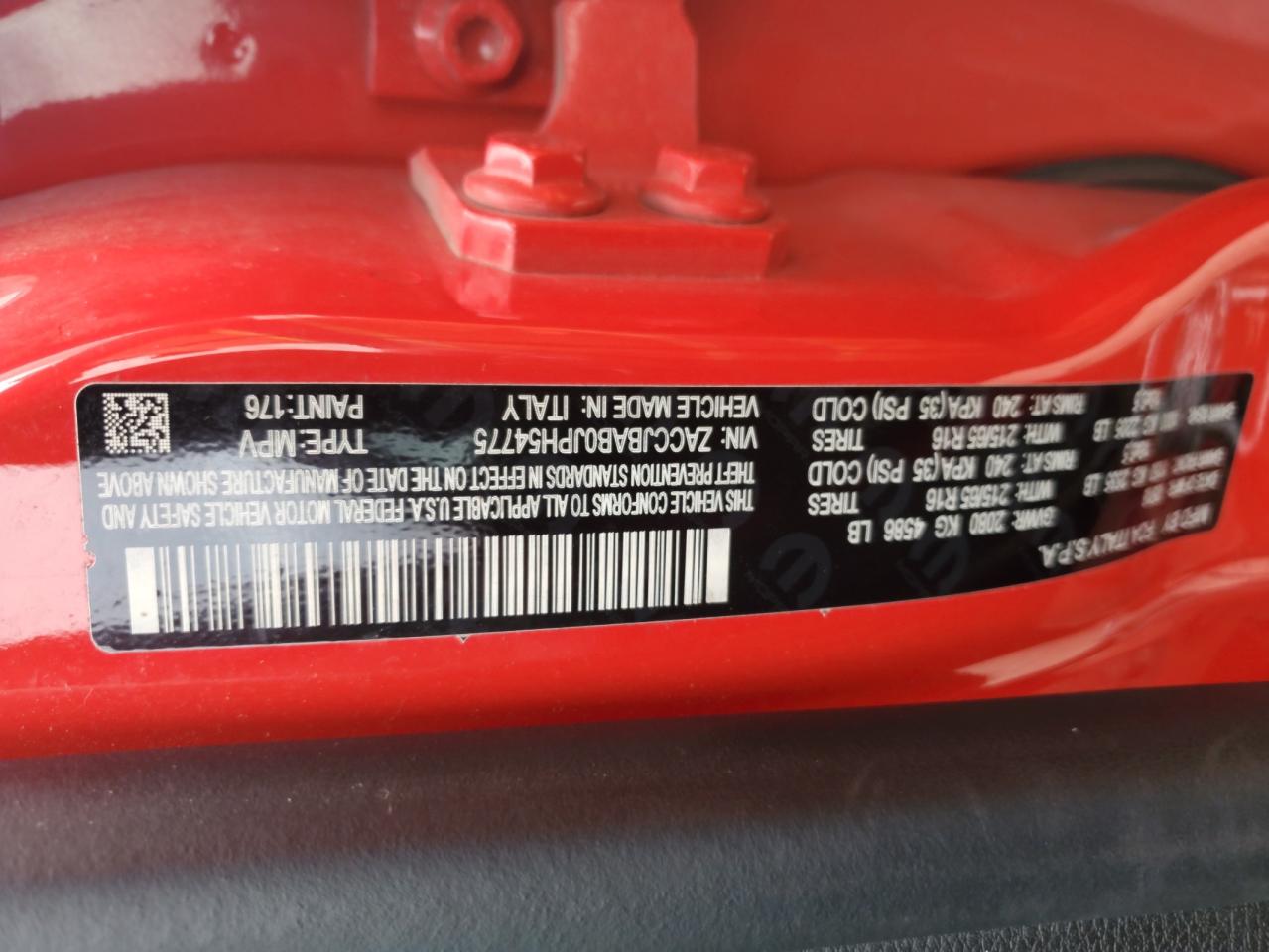 2018 Jeep Renegade Sport VIN: ZACCJBAB0JPH54775 Lot: 62494155