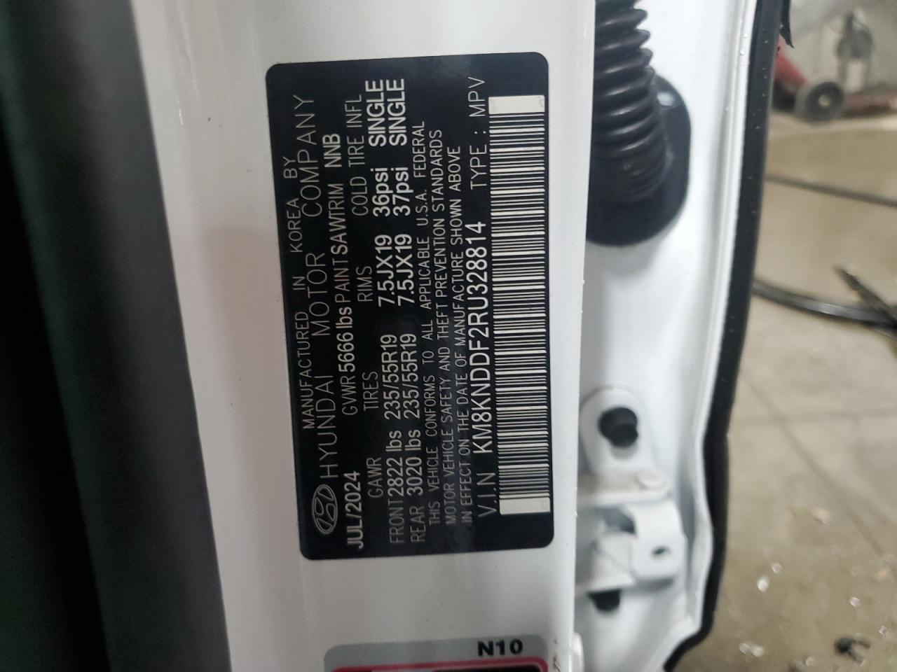 2024 Hyundai Ioniq 5 Sel VIN: KM8KNDDF2RU328814 Lot: 59683285