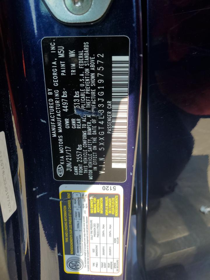 KIA OPTIMA 2018 VIN 5XXGT4L33JG197572 фото 12