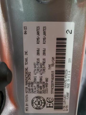 2023 TOYOTA TUNDRA CREWMAX PLATINUM  