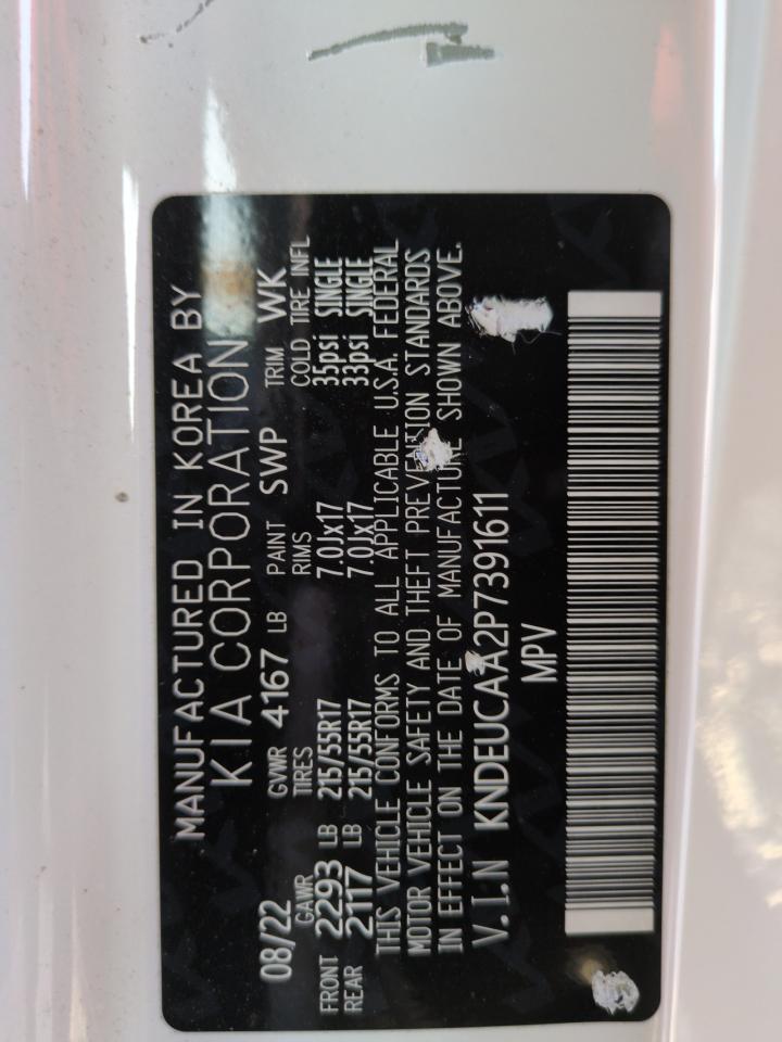 2023 Kia Seltos S VIN: KNDEUCAA2P7391611 Lot: 61587965