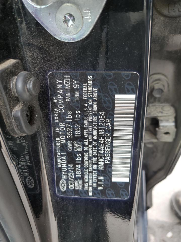 HYUNDAI ACCENT 2015 VIN KMHCT4AE4FU812064 фото 12