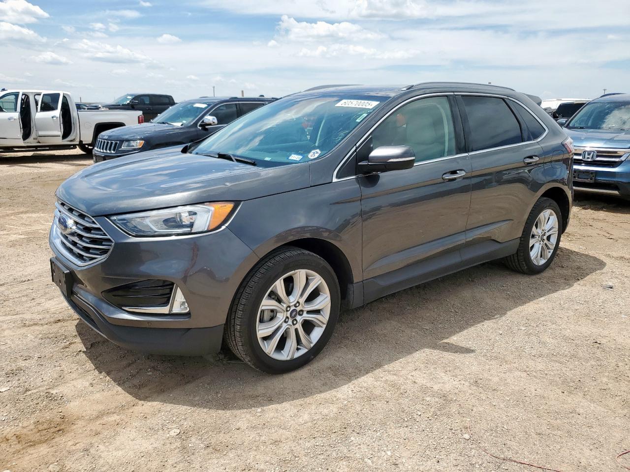 2020 Ford Edge Titanium იყიდება Amarillo-ში, TX - Hail