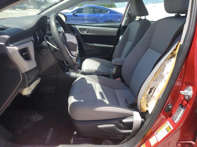  TOYOTA COROLLA 2016 Czerwony