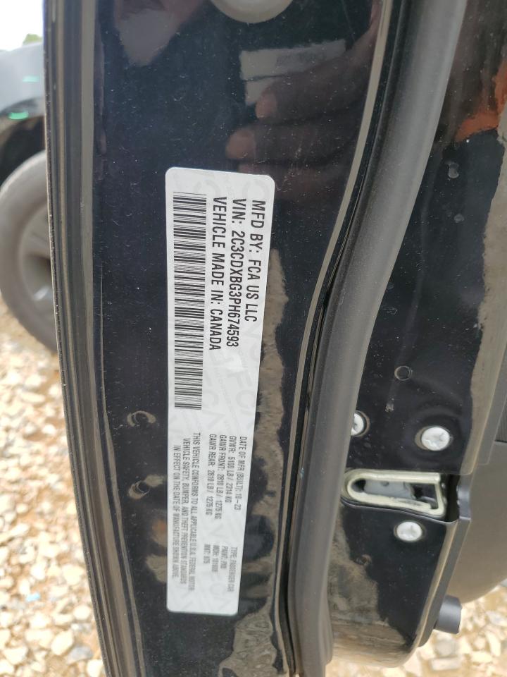 2023 Dodge Charger Sxt VIN: 2C3CDXBG3PH674593 Lot: 59737205