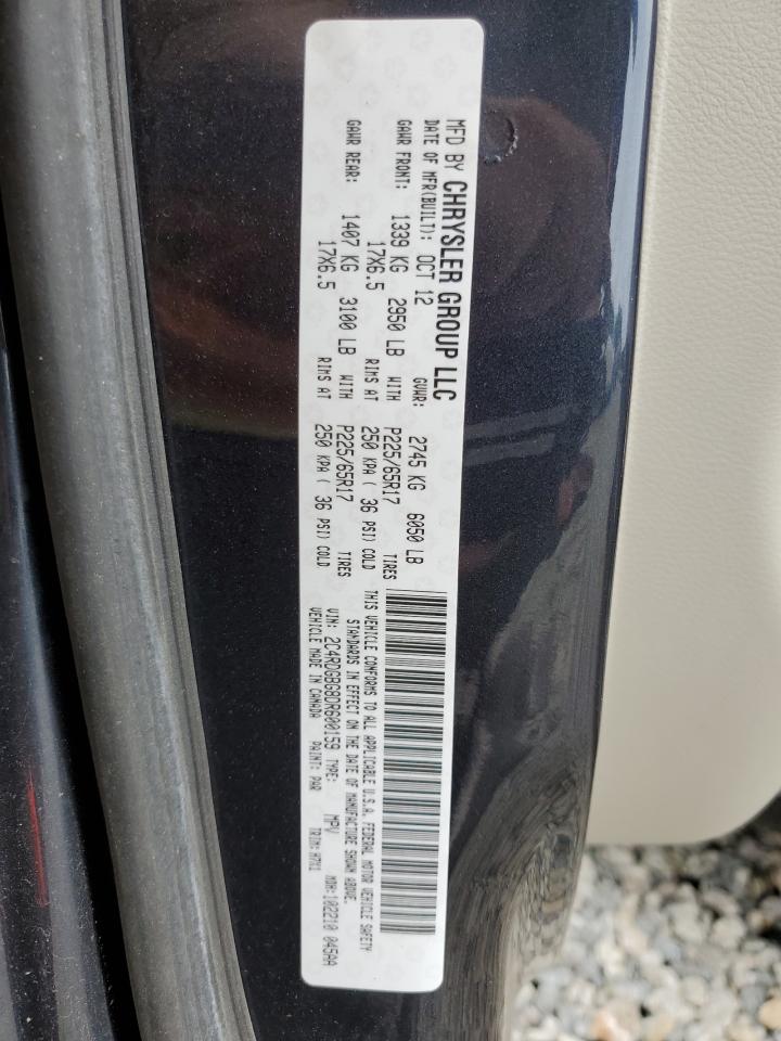 2013 Dodge Grand Caravan Se VIN: 2C4RDGBG8DR600159 Lot: 60394725