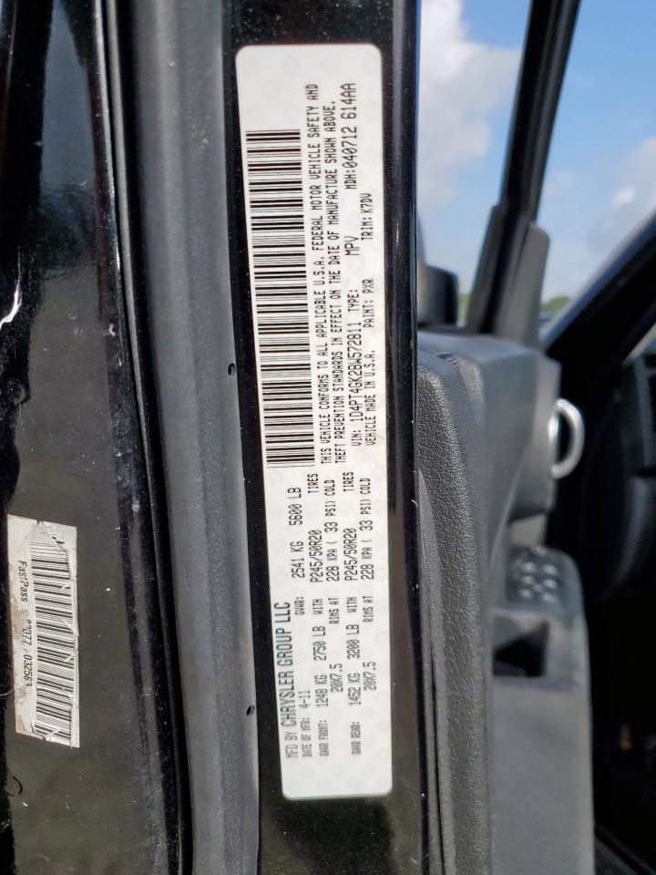 2011 Dodge Nitro Heat VIN: 1D4PT4GK2BW572811 Lot: 61505435
