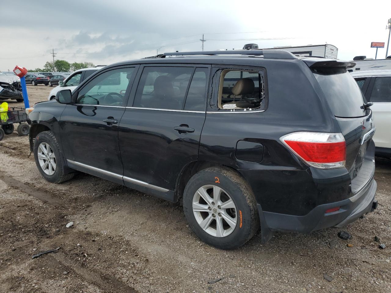 2012 Toyota Highlander Base black null gas 5TDZK3EH8CS084944 photo #3