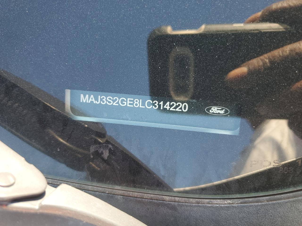 2020 Ford Ecosport Se VIN: MAJ3S2GE8LC314220 Lot: 62171125