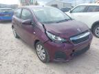 2014 PEUGEOT 108 ACTIVE for sale at Copart BRISTOL