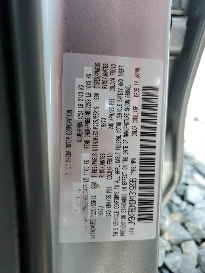 2021 Mazda Cx-5 Grand Touring VIN: JM3KFBDM3M1319836 Lot: 60022495