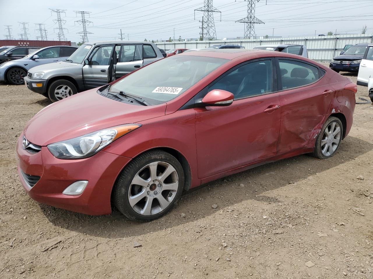 2013 Hyundai Elantra Gls for Sale in Elgin, IL - Side