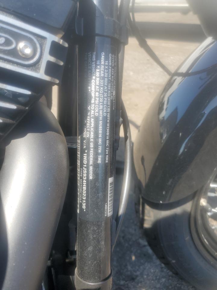 HARLEY-DAVIDSON FL 2017 VIN 1HD1JS934HB023130 zdjęcie 9