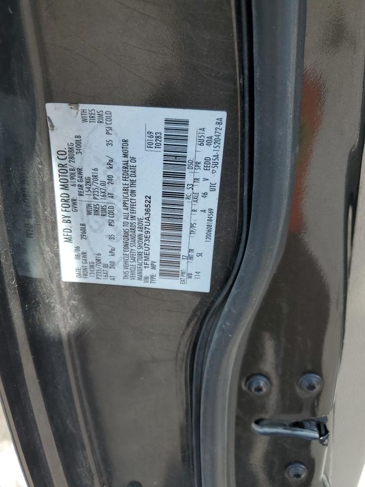 2007 Ford Explorer Xlt VIN: 1FMEU73E97UA36522 Lot: 61686325