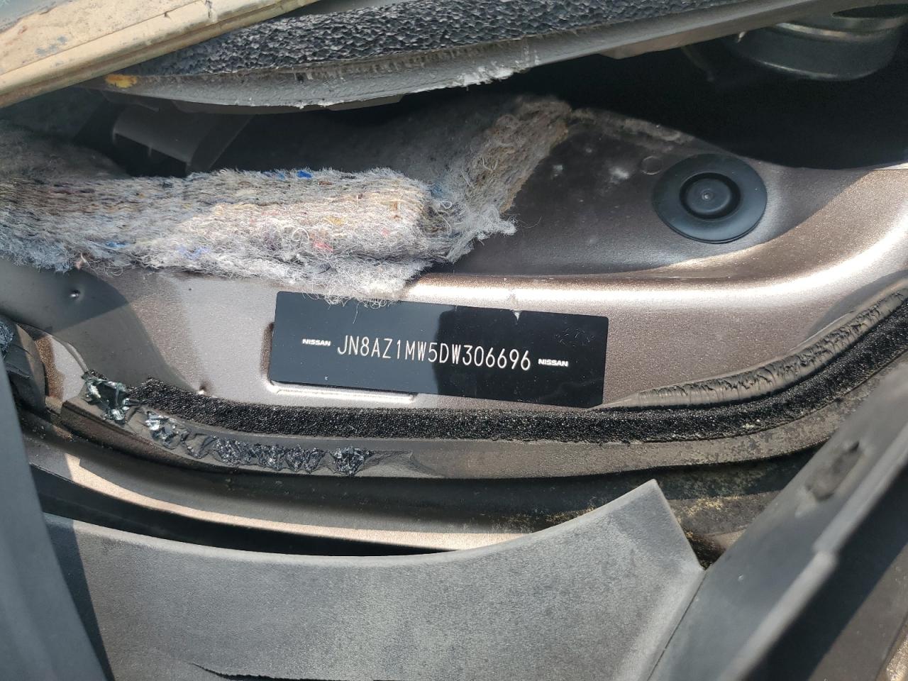 2013 Nissan Murano S VIN: JN8AZ1MW5DW306696 Lot: 59209285