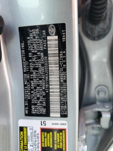 2018 TOYOTA CAMRY L  