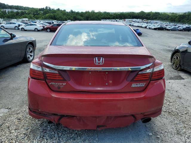  HONDA ACCORD 2017 Czerwony