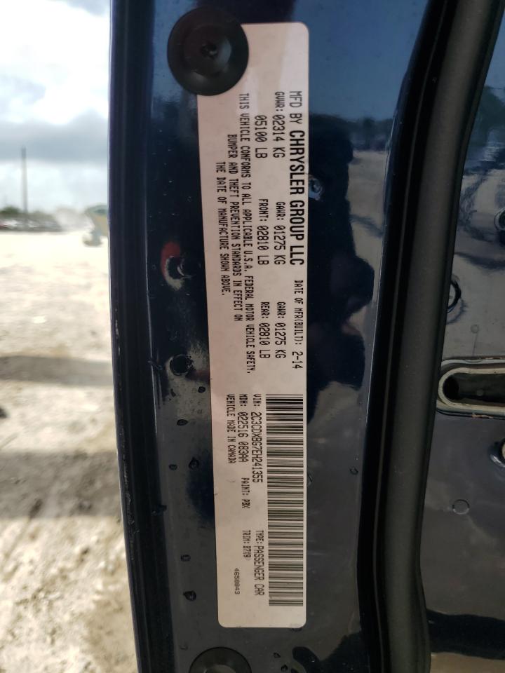 2014 Dodge Charger Se VIN: 2C3CDXBG7EH241355 Lot: 59913865