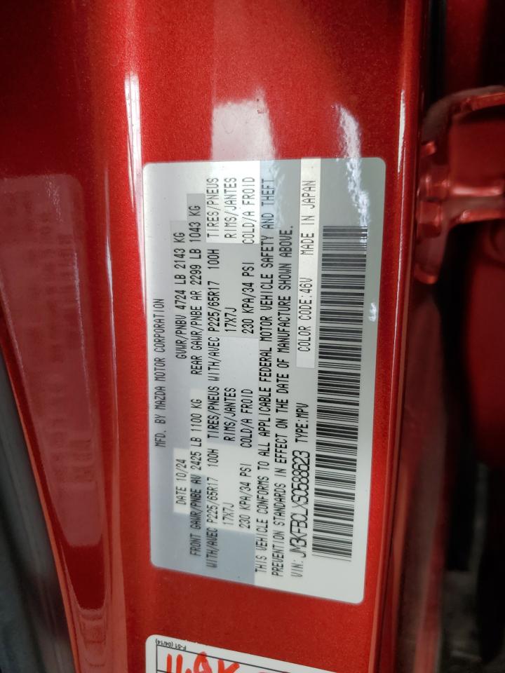 2025 Mazda Cx-5 Preferred VIN: JM3KFBCLXS0588623 Lot: 62503395